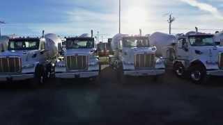 Peterbilt 567 SFA Concrete Mixer Simard Twin Steer Suspension