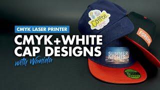 How to print color + white cap designs with a CMYK laser printer (heat transfer paper)