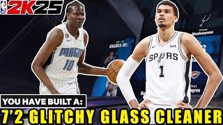 7'2 GLITCHY GLASS CLEANER IS THE BEST CENTER BUILD ON NBA 2K25!