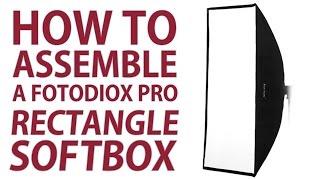 How To Assemble a Fotodiox Rectangle Softbox