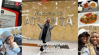 A Christmas Surprise Thanks To Turkish Airline ️ ( We Surprised Ije In America ) - Travel Vlog 