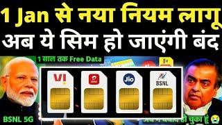 1 जनवरी से नया नियम लागू | BSNL और स्टारलिंक होगा शुरू | New Telecom Service Start | Jio BSNL 5G