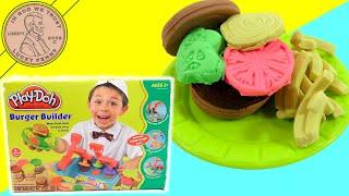 Hasbro Play-Doh Burger Builder Set - How Does it Work?  What Shapes Does It Have?