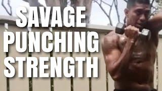 Build SAVAGE PUNCHING STRENGTH with this dumbbell workout