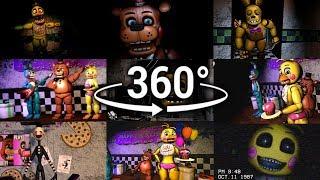 360°| Best FNAF2 Show Compilation!! - Five Nights at Freddy's 2 [SFM] (VR Compatible)