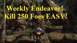 ESO Endeavors Weekly! Kill 250 Foes EASY!