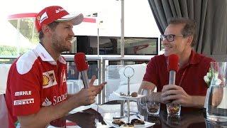 2016 Italian Grand Prix - Sebastian Vettel interview with Jacques Villeneuve