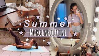 SUMMER MORNING ROUTINE // Sport, planning, früh aufstehen, produktiv, skincare, motivation / vlog