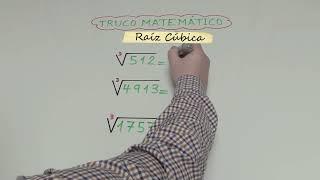 Truco matemático TRUCO MATEMÁTICO para calcular la RAÍZ CÚBICA