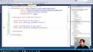 Xamarin Forms with Visual Studio Part 12 [MVVM DataBinding]