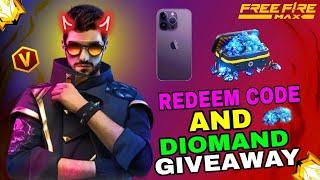 Free Fire  Max Diomand Giveaway 40K Subscribers Special Giveaway  #shortslive #youtubelive