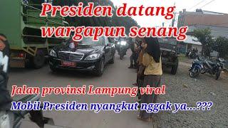 Presiden tinjau jalan provinsi lampung