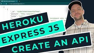 Build your own API with Node and Express JS and deploy to Heroku
