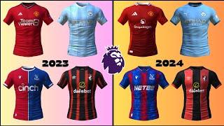 Premier League Home Kit Comparison: 23-24 Season vs 24-25 Season...