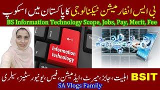 BS Information Technology Scope in Pakistan, BSIT Jobs, Salary, Merit, Institutes | SA Vlogs Family