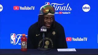 Jrue Holiday PostGame Interview | Dallas Mavericks vs Boston Celtics