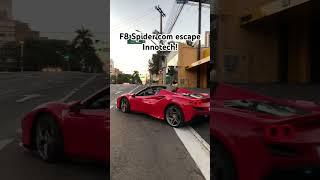 Ferrari F8 Spider com escape Innotech #ferrari #f8spider #shorts