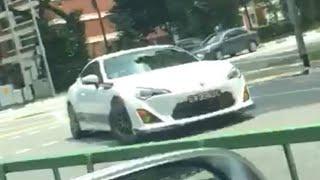 apr2018 toyota EW3363C gt86 handbrake turn @ alexandra road