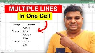 How to Make Two Lines in One Cell in Excel [ MAC ]