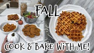 Cook & Bake With Me | FALL MEAL PREP!