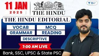 11 January 2025 | The Hindu Analysis | The Hindu Editorial | Editorial by Vishal sir | Bank | SSC