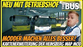 NEU MIT BETRIEBSHOF! Kartenerweiterung der Heinsberg Map Mod | Modder machen alles besser | The Bus
