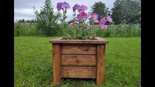Кашпо для цветов. DIY Wooden Planter Box.