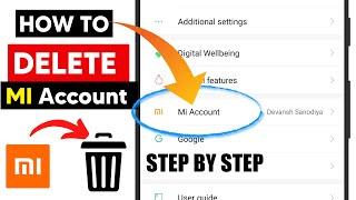 How to Delete Mi Account Permanently? | How to remove mi account | Mi account delete kaise karen?