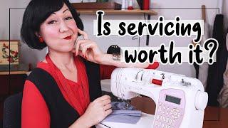 IS A SEWING MACHINE SERVICE WORTH IT??  My 'non-broken' machine before and after a pro service!