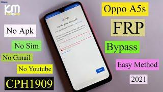 Oppo A5s CPH1909- AX5S CPH1920 FRP Bypass-Google Account Without Pc 2021 | Oppo A5s FRP Unlock 2021