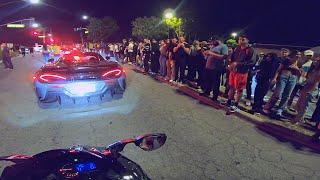 Ninja H2 Leaving Car Meet In Style