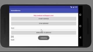 Android example of using Service and BroadcastReceiver