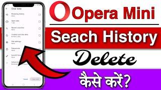 How To Clear Opera Mini Search History | How To Delete Opera Search History