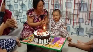 Ulangtahun anak #Tasya -  ulang tahun sederhana tiup lilin #happybirthday kids