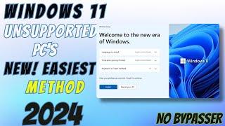 How to Install Windows 11 on Unsupported Hardware (New Easiest Method 2024) #windows11