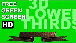 FREE HD Green Screen 3D LOWER THIRDS COLLECTION