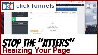 ClickFunnels 1.0 -  - How to Stop the Page from 'Jittering'