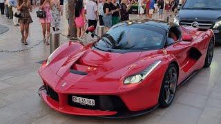 Supercar Nightlife in Monaco 2024 - Pista Burnout, One:1, SVJ Gintani FLAMES, LaFerrari, Veyron...