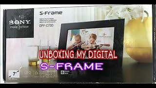 UNBOXING MY SONY DIGITAL S-FRAME 2001