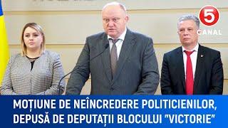 Moțiune de neîncredere politicienilor, depusă de deputații blocului Victorie