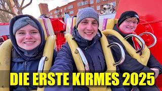 Wir fahren mit halb aufgebauten Karussells  - Vlog Kirmes Dunkerque 2025