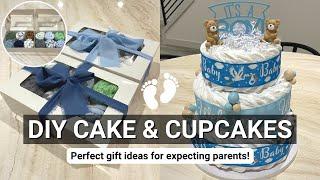 How to Make a Diaper Cake & Onesie Cupcakes