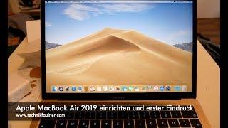 Apple MacBook Air 2019 einrichten und erster Eindruck