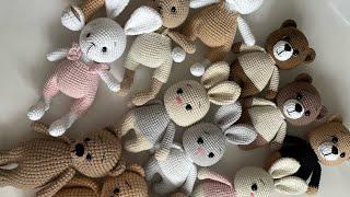 Вязаные игрушки, готовые работы, первый марафон #101cottontoys