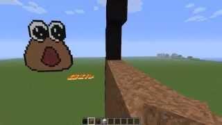 pou gigante|pixelart|minecraft