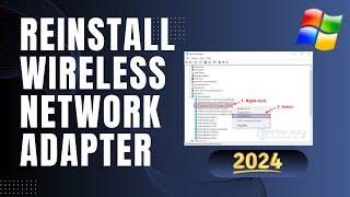 How To Reinstall Wireless Network Adapter Driver | Uninstall & Reinstall Network Adapter Driver