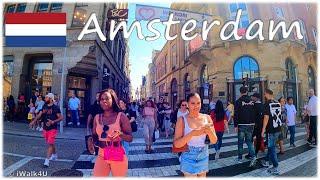  Amsterdam Netherlands Summer Walking Tour  4K Walk ️  (Sunny Day)