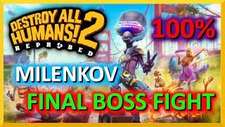 Milenkov -Final Boss Fight - 100% - Destroy All Humans! 2 - Reprobed