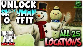 How to Unlock the Snowman Outfit in GTA Online | All 25 Locations  