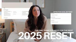 A 2025 RESET:  planning for 2025 using notion (+ free template)